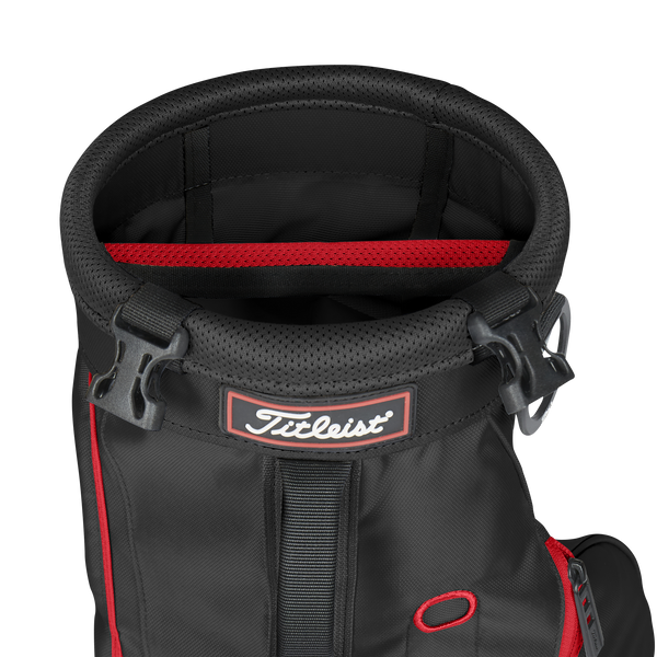 Titleist CARRY Golfbag - Black/Black/Red