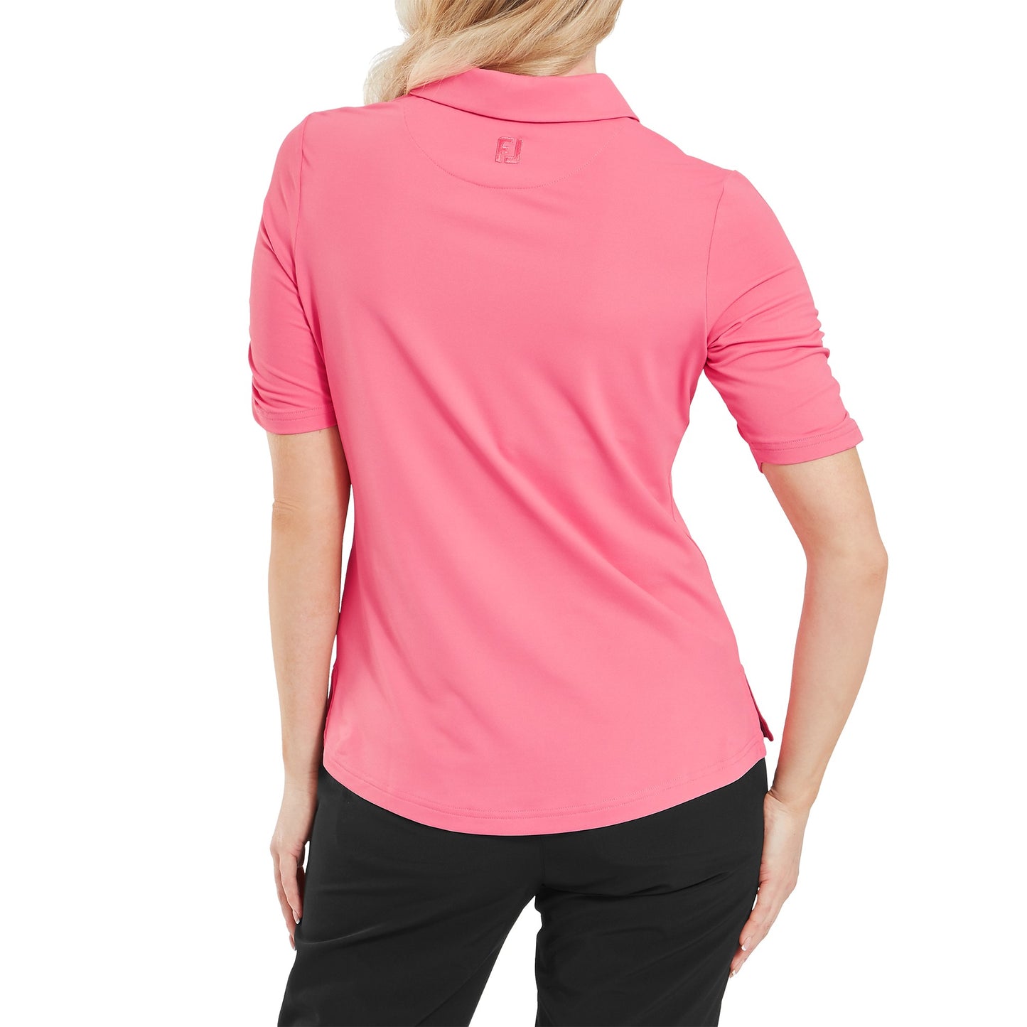 Footjoy Half Sleeve Ruched Lisle - Pink Lemonade