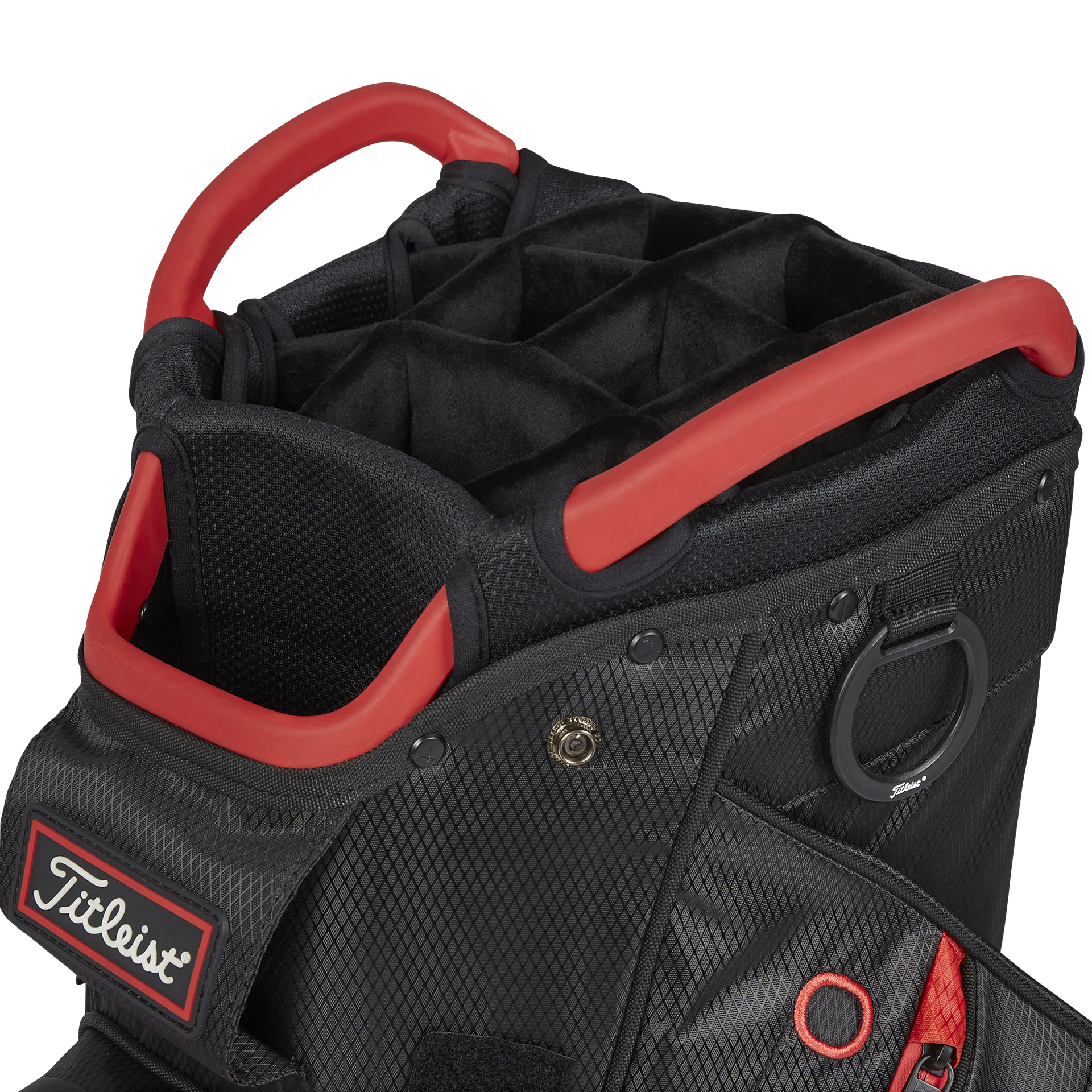 Titleist CART 14 STADRY Vattentät golfbag - Black/Black/Red