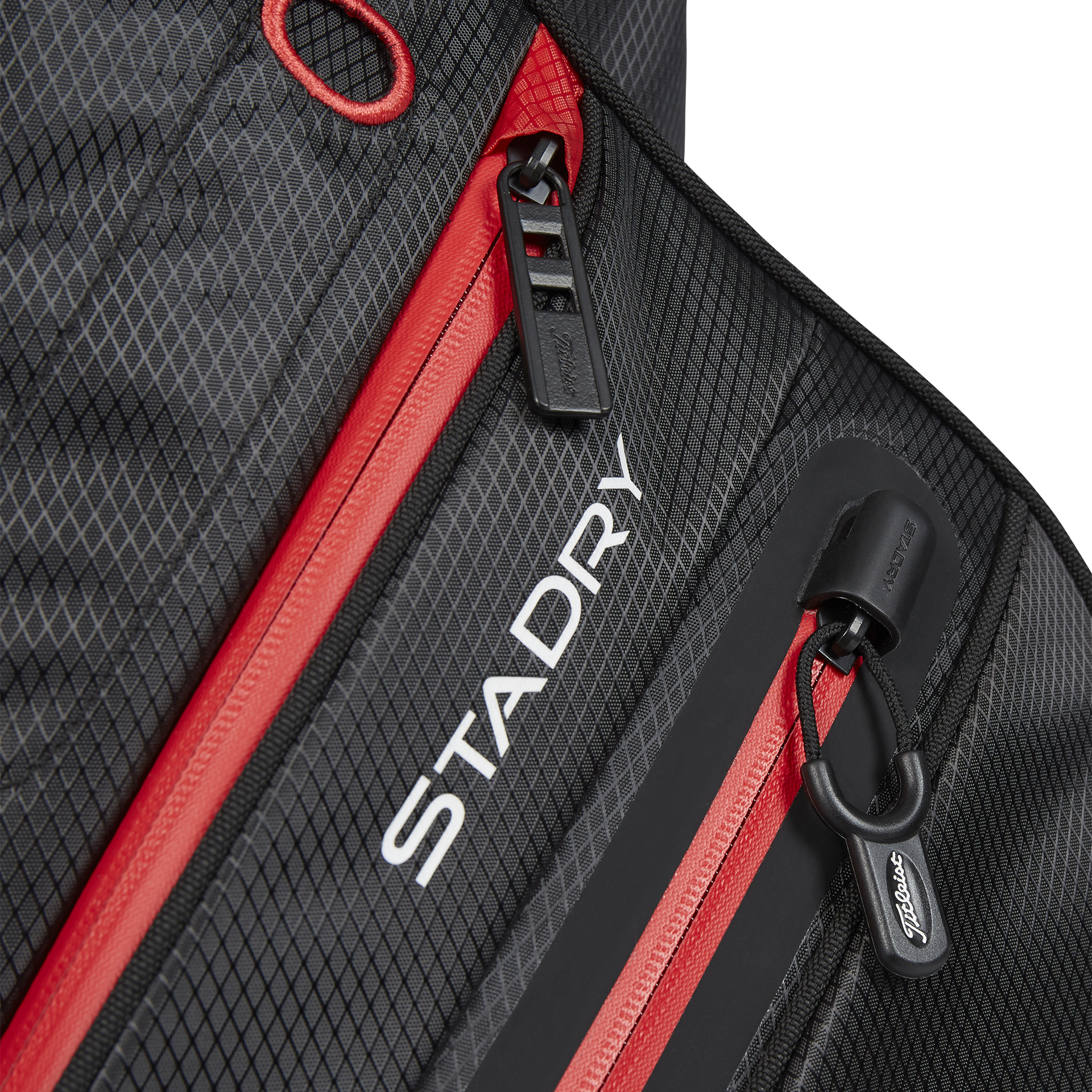 Titleist CART 14 STADRY Vattentät golfbag - Black/Black/Red