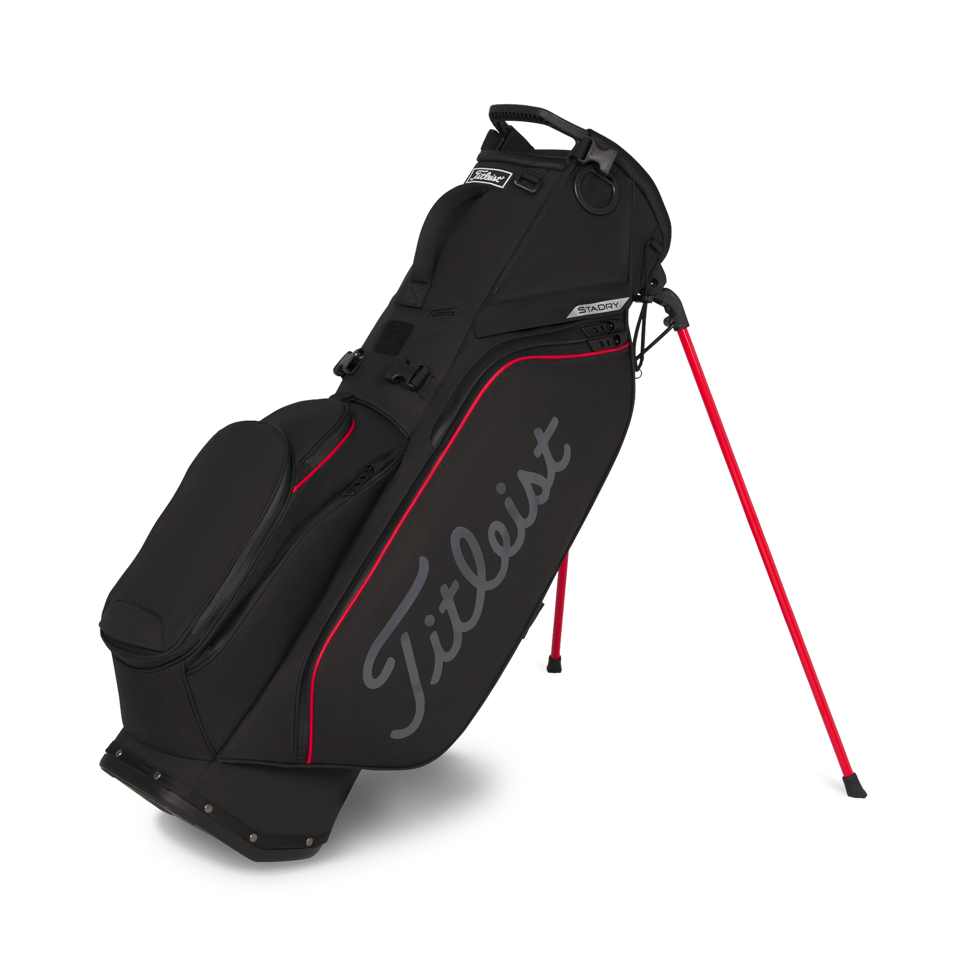 Titleist Players S5 STADRY Vattentät golfbag - Black/Red/Graphite