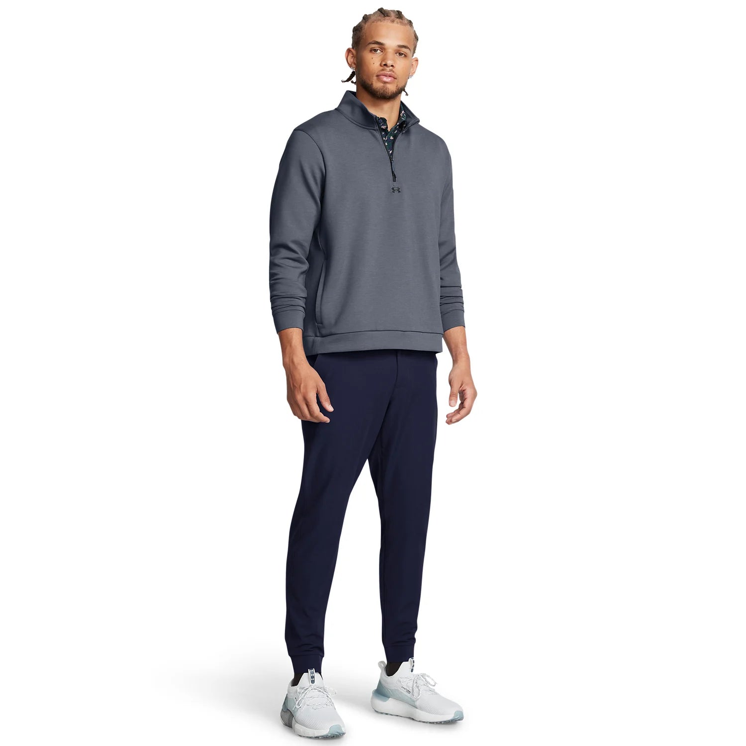 Under Armour Drive Midlayer Pullover Golftröja Herr - Gray