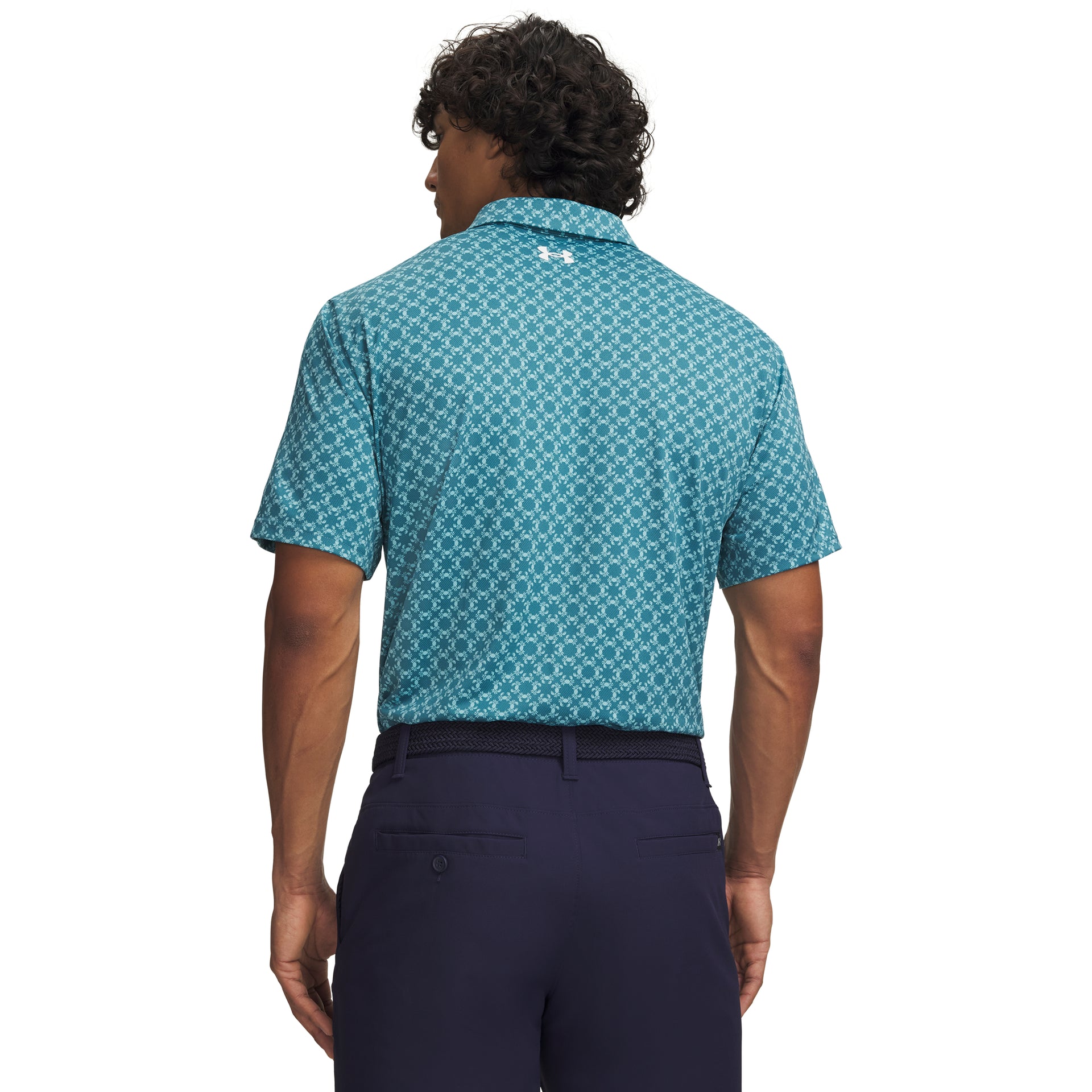 Under Armour Matchplay Printed Polo Golfpiké Herr - Boundless Blue