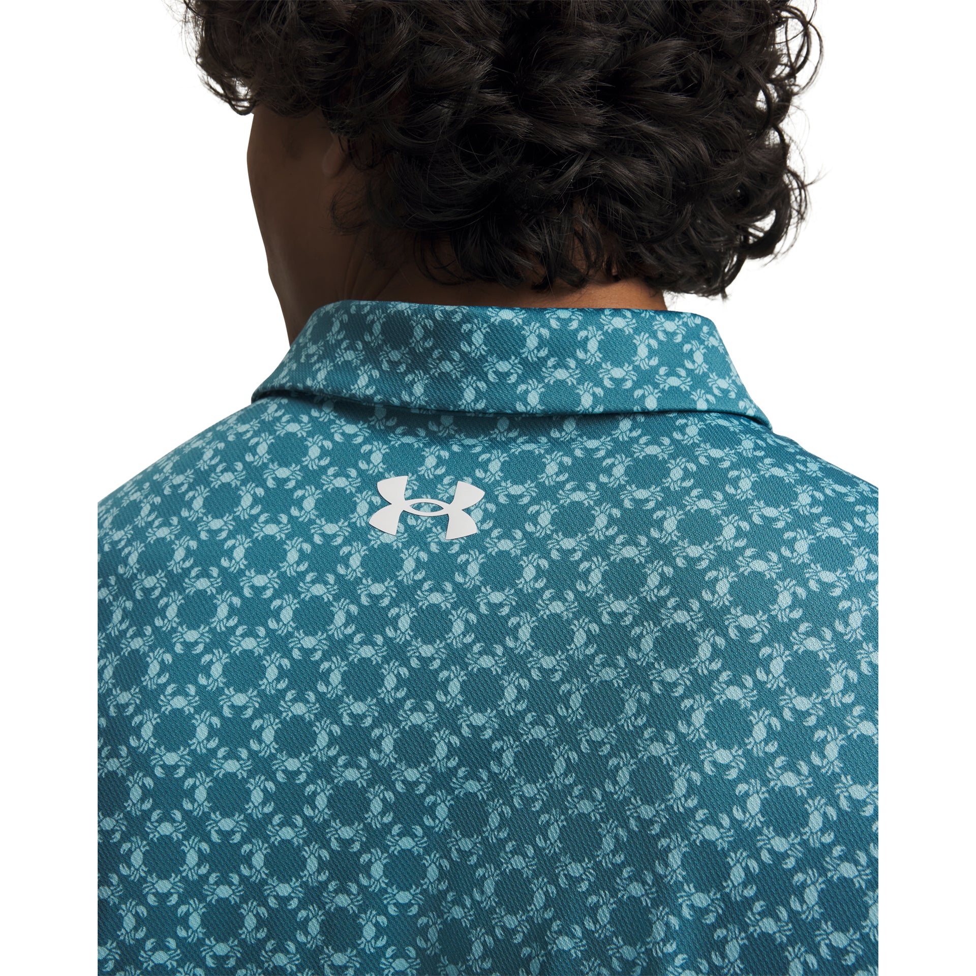 Under Armour Matchplay Printed Polo Golfpiké Herr - Boundless Blue