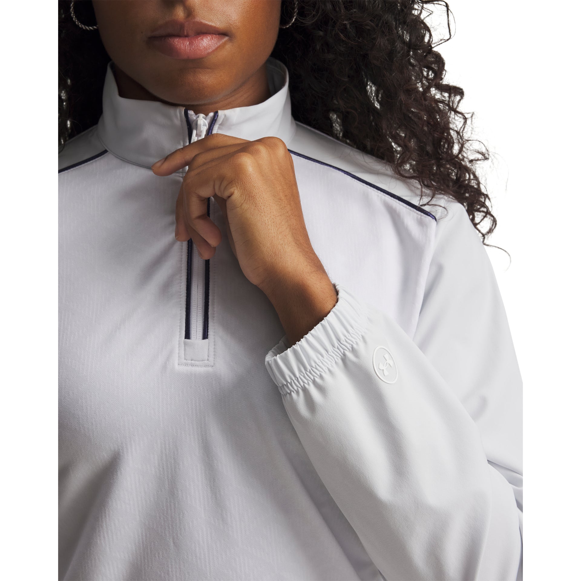 Under Armour Drive 1/2 Zip Golftröja Dam - White