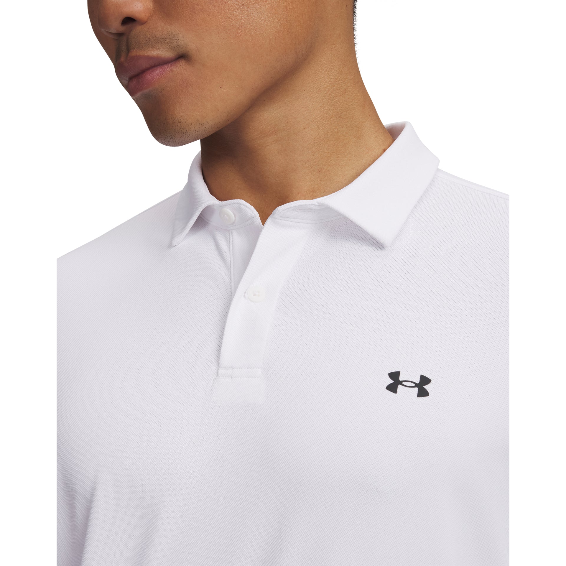 Under Armour T2G Pique Polo Golfpiké Herr - White