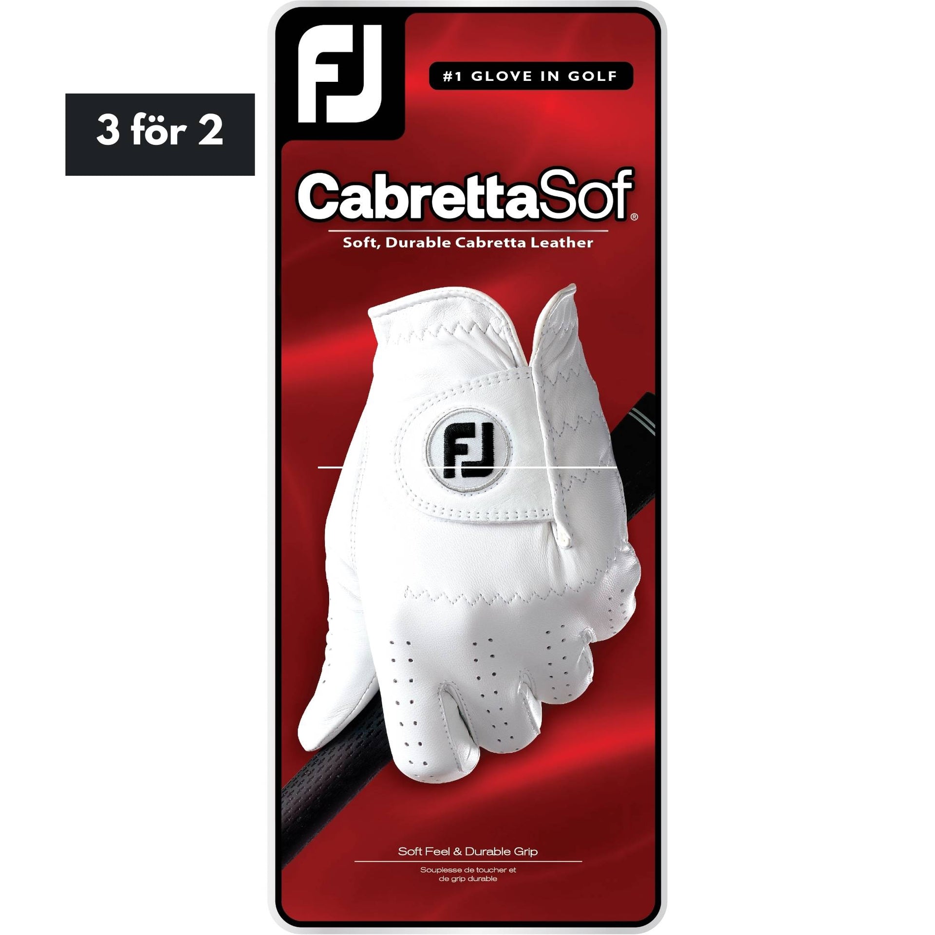 FootJoy CabrettaSof Golfhandskar Herr - Pearl Herr | Golfrummet