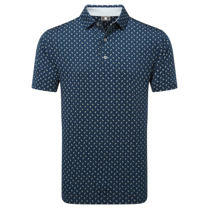 Footjoy Flower Bud Foulard Lisle - Navy