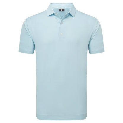 Footjoy Micro Feeder Stripe Lisle - White/Light Blue