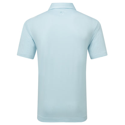 Footjoy Micro Feeder Stripe Lisle - White/Light Blue