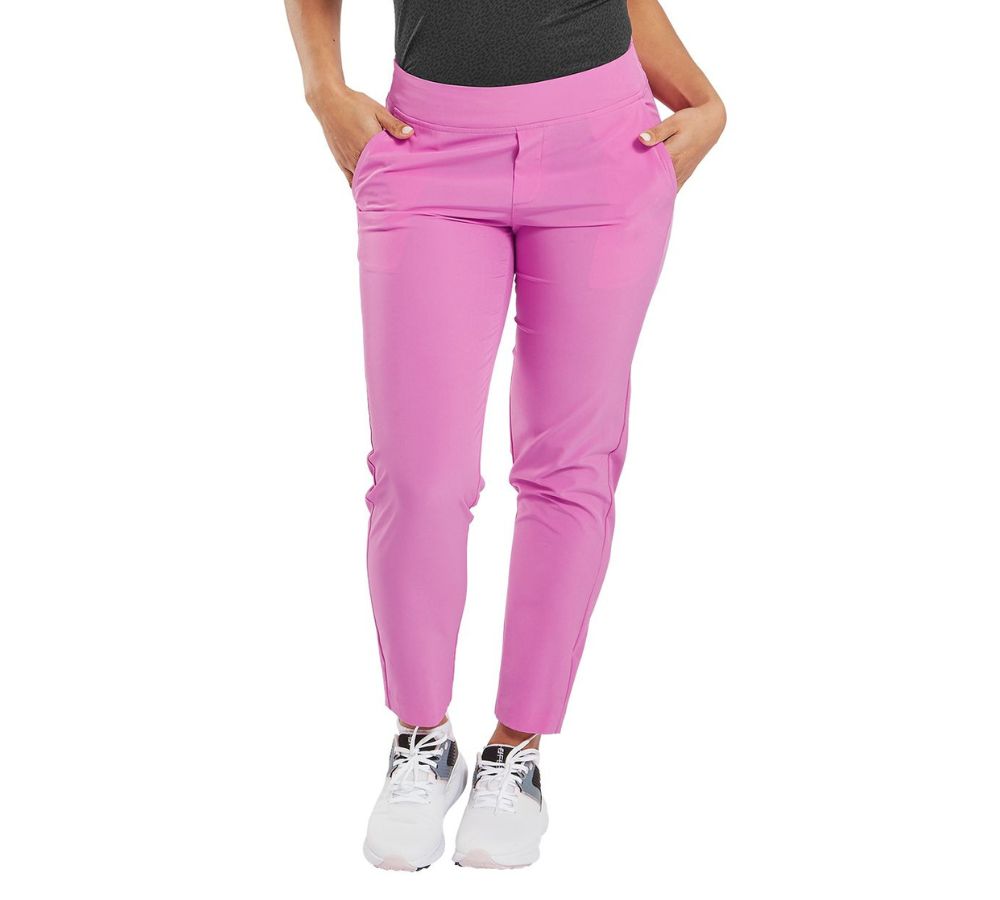 Footjoy Lightweight Cropped Pant - Berry