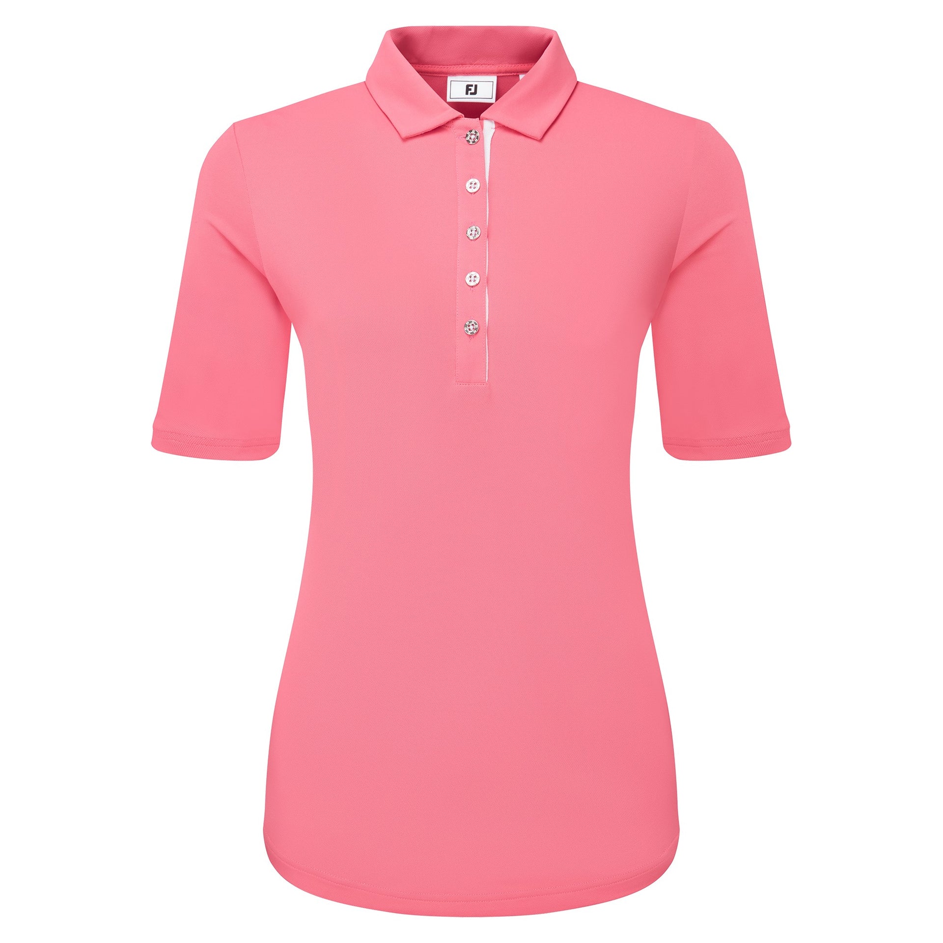 Footjoy Half Sleeve Ruched Lisle - Pink Lemonade