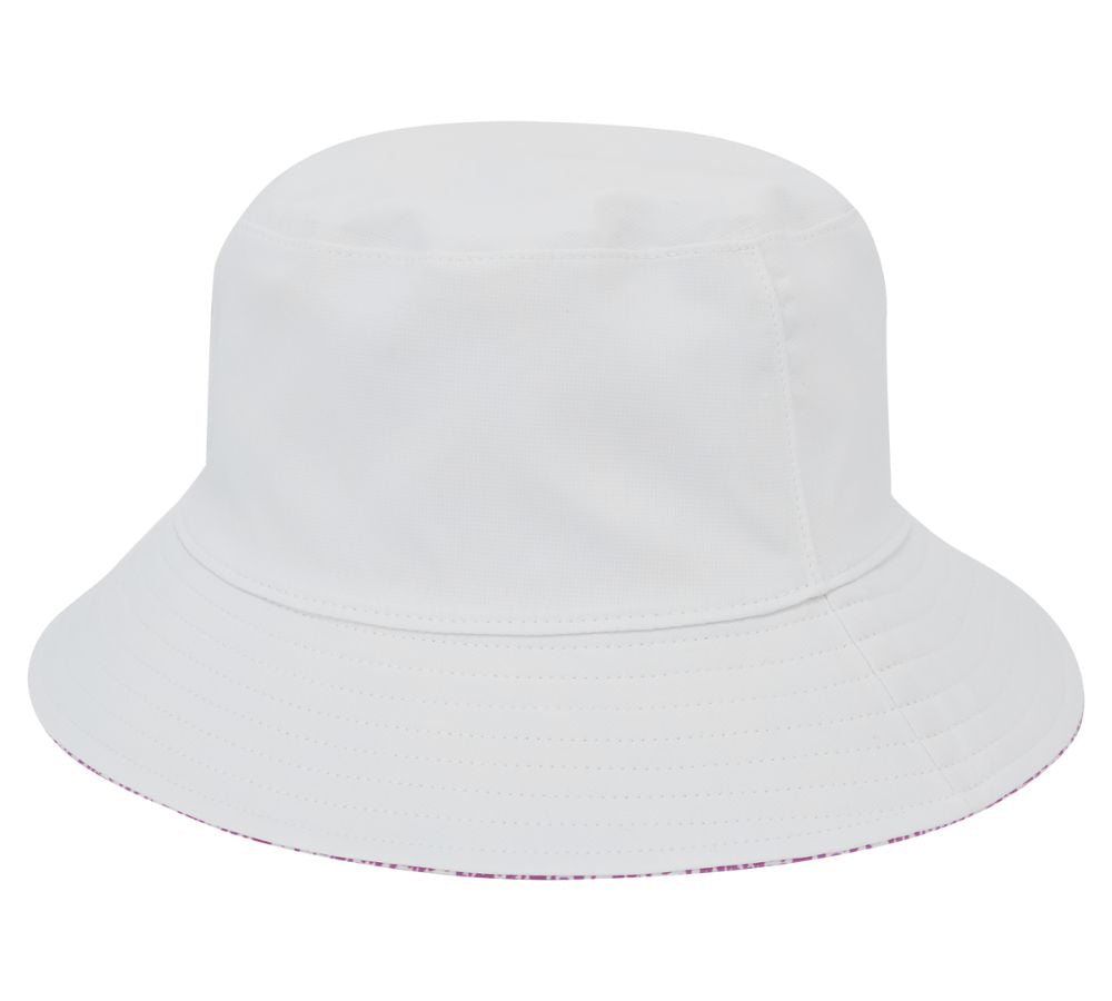 Footjoy Reversible Bucket Hat - White & Berry Animal