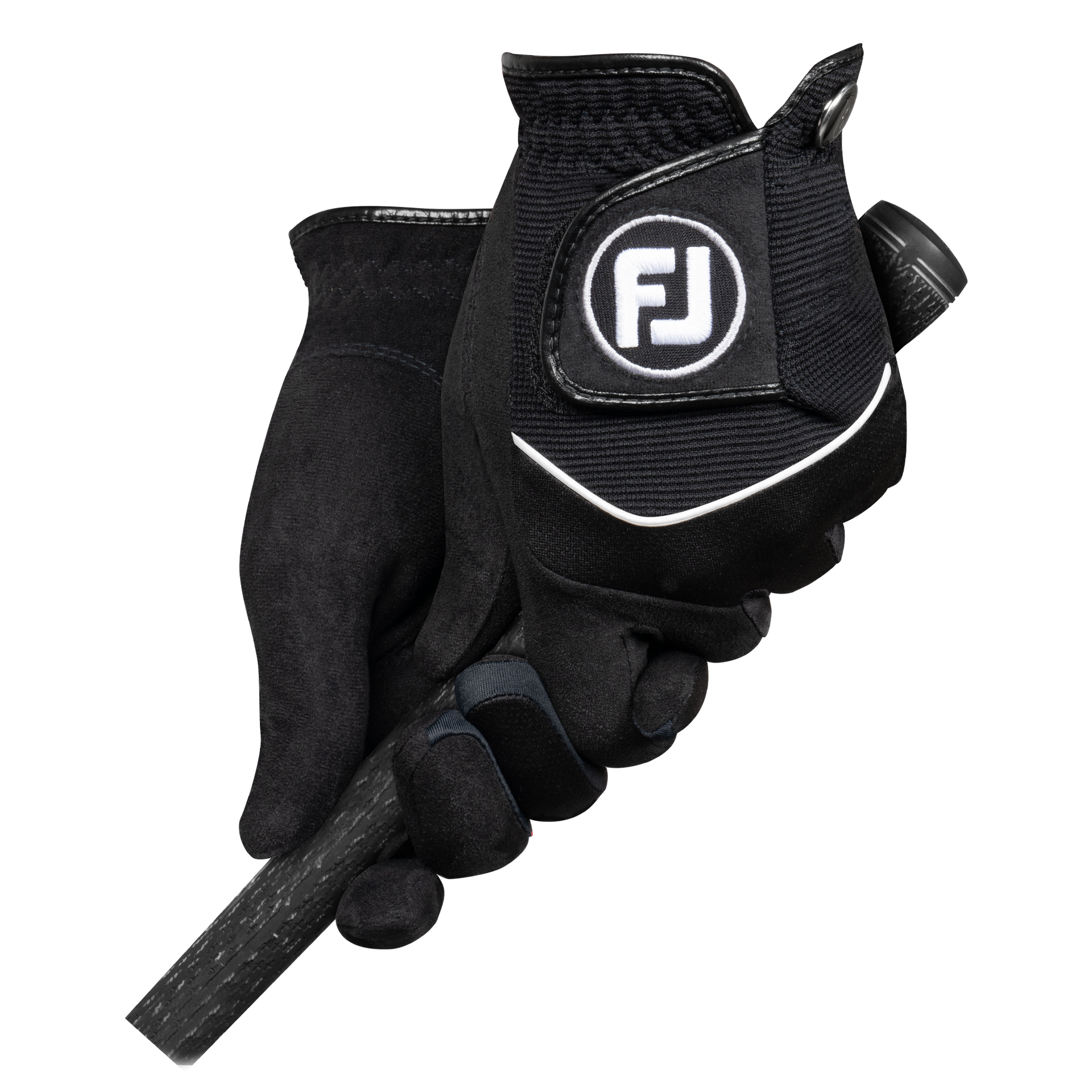 FootJoy RainGrip - Pairs Golfhandskar Herr - Black Herr
