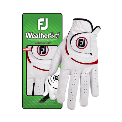 Footjoy WeatherSof - White/Red