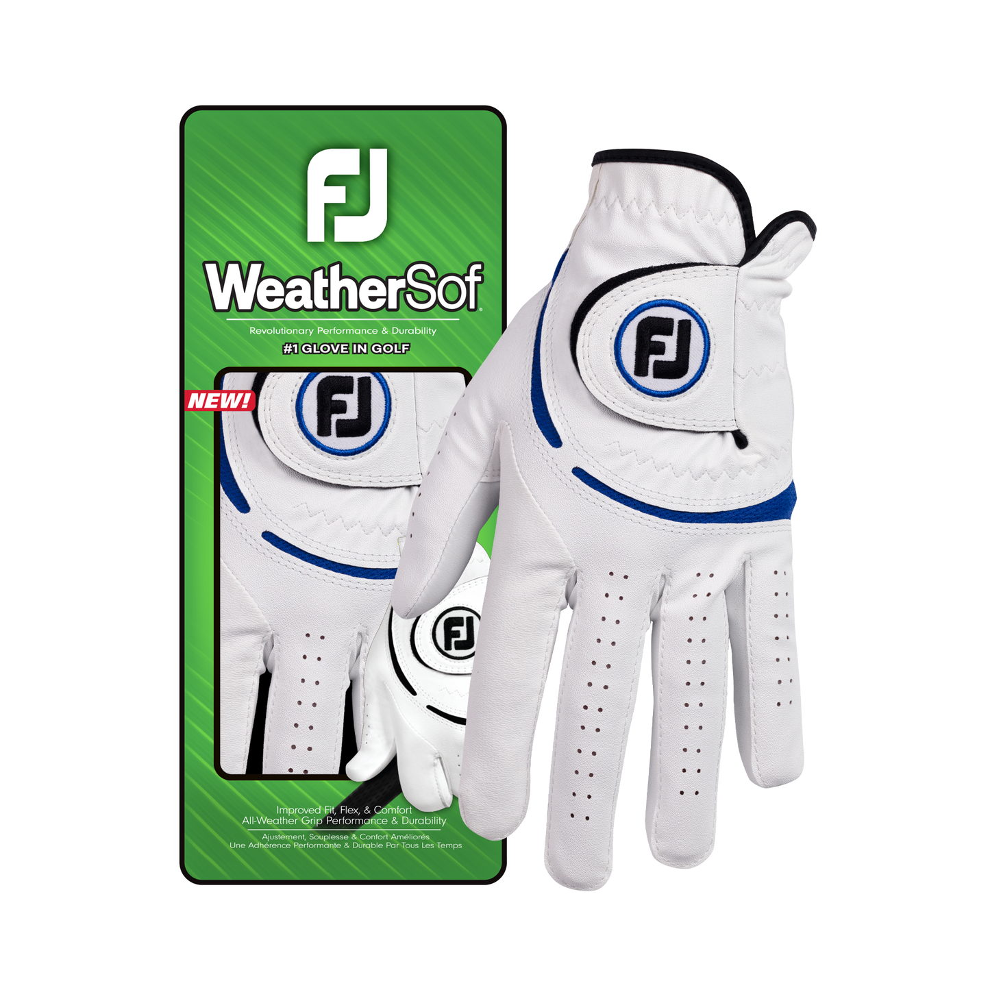 Footjoy WeatherSof - White/Blue