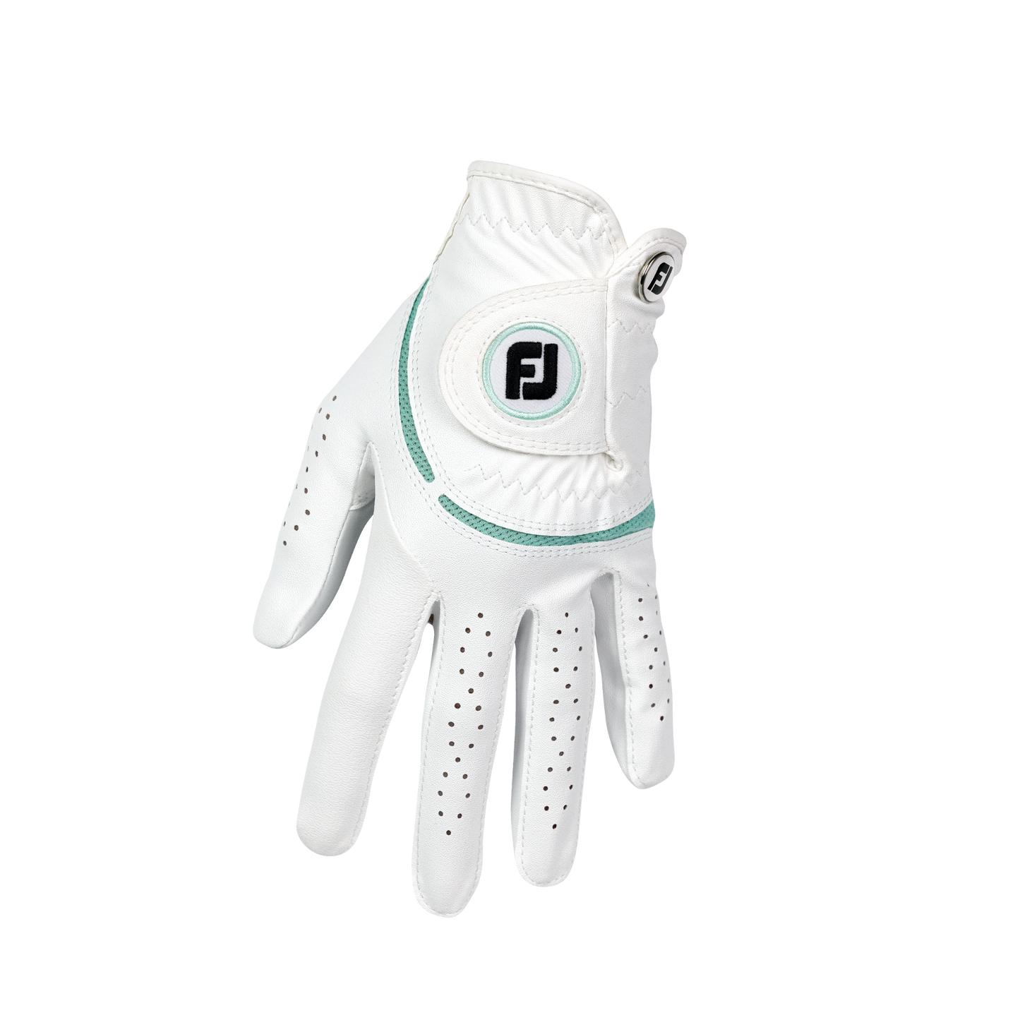 Footjoy WeatherSof - White/Sea glass