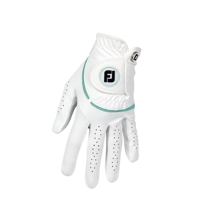 Footjoy WeatherSof - White/Sea glass