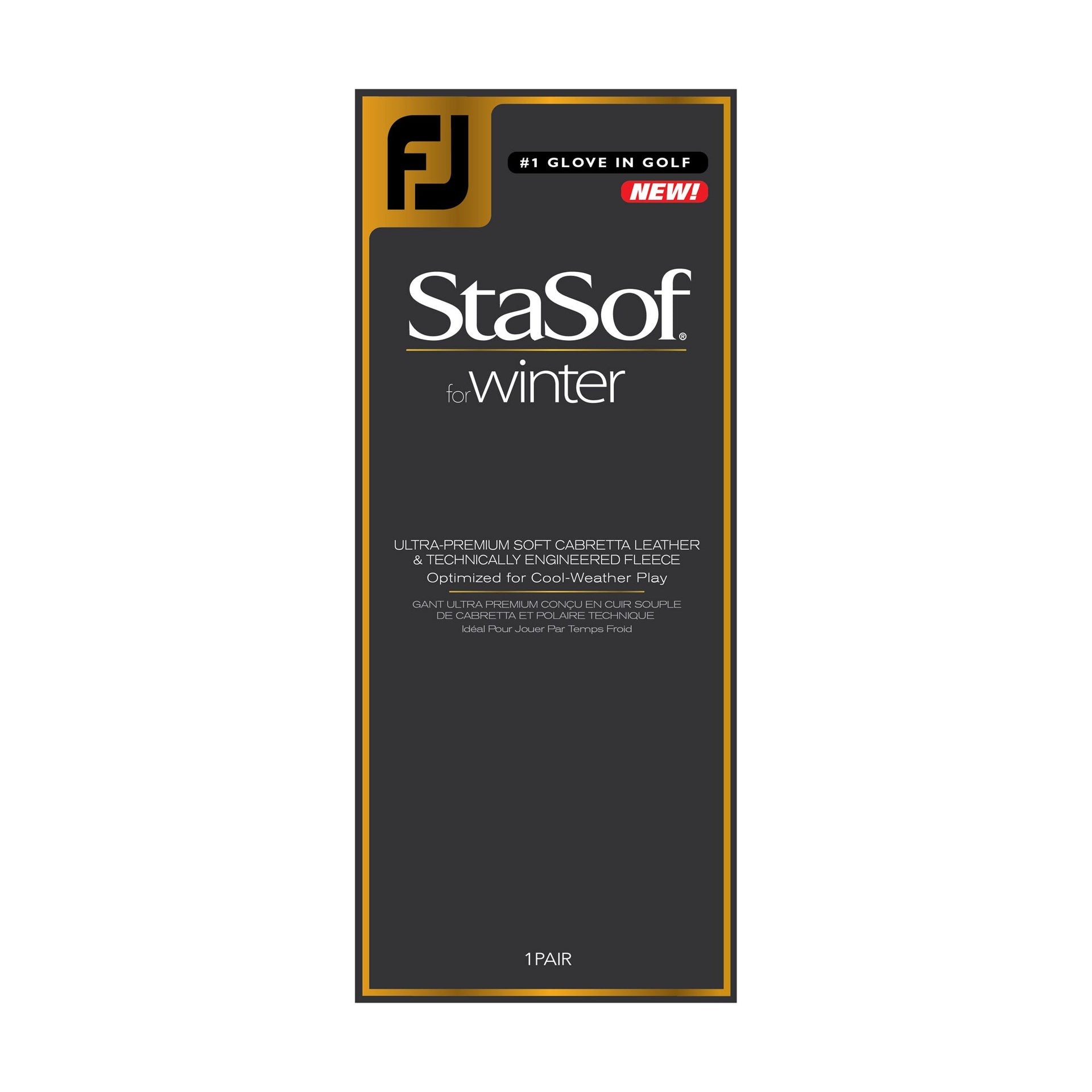 FootJoy StaSof Winter Golfhandskar Herr - Black Herr
