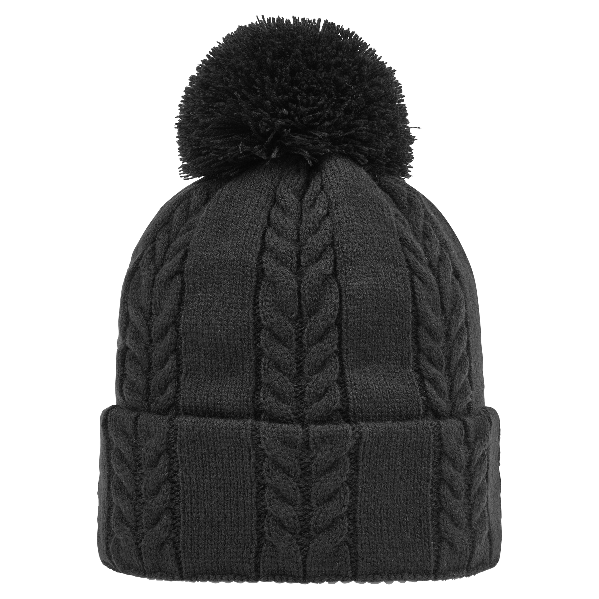 Footjoy WOMEN'S CABLE KNIT BOBBLE - Black
