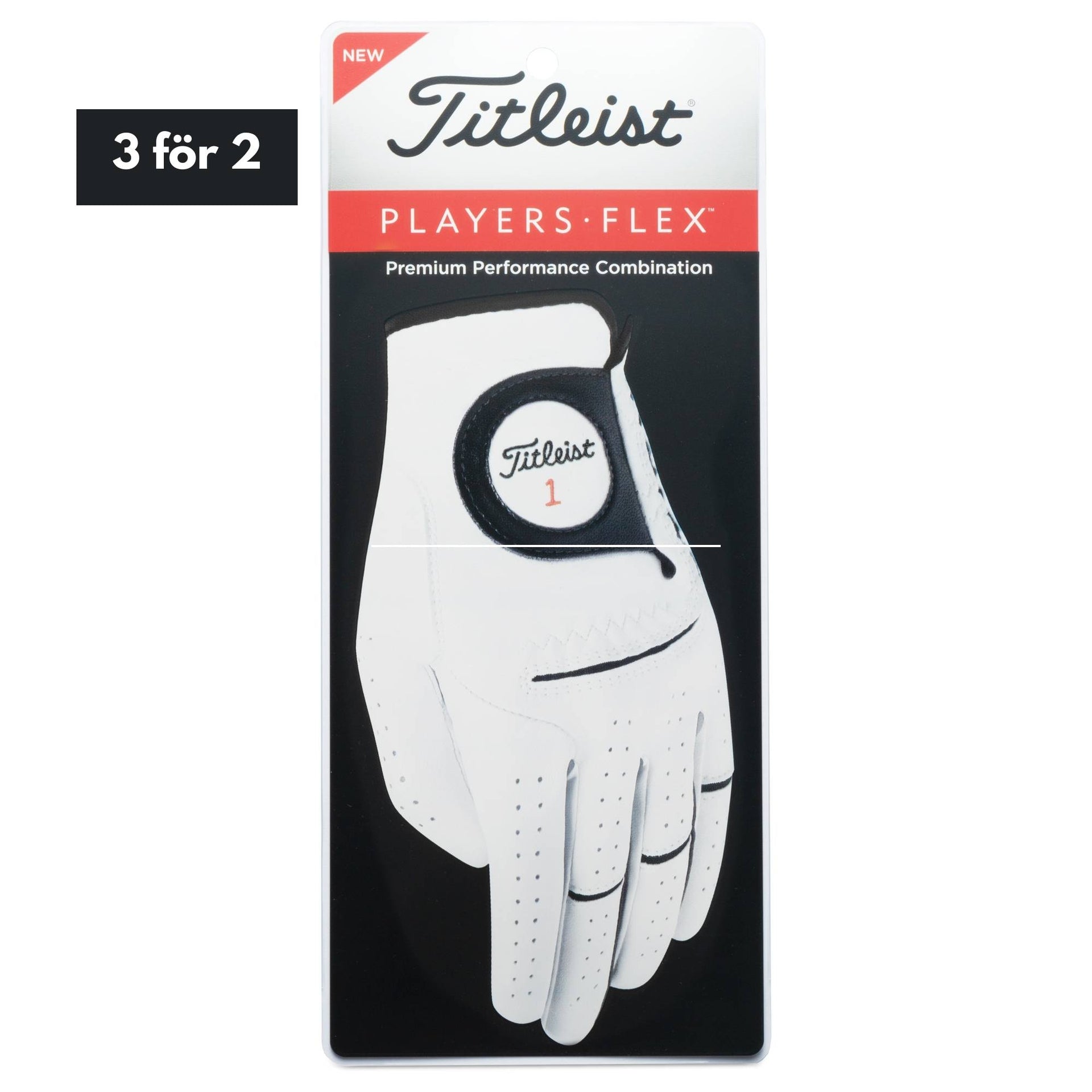 Titleist Players Flex Cadet White Herr Golfhandskar Herr | Golfrummet