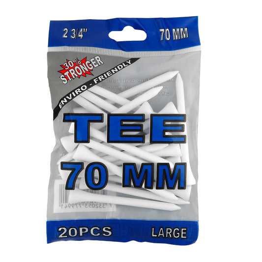 Wood Tees White 70mm