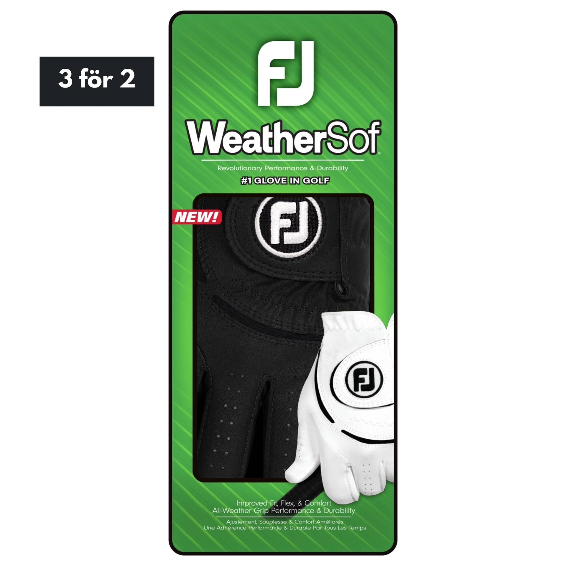 Footjoy WeatherSof - Black Herr