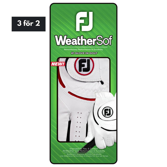 Footjoy WeatherSof - White/Red