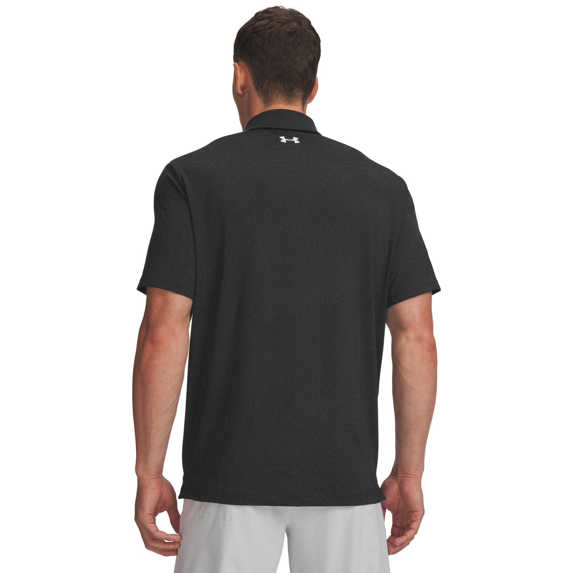 Under Armour Playoff Jacquard Polo Golfpiké Herr - Black