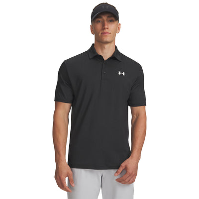 Under Armour Playoff Jacquard Polo Golfpiké Herr - Black